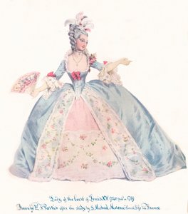 Dame am Hofe von Ludwig XV., 19. Jahrhundert von Edmund Thomas Parris