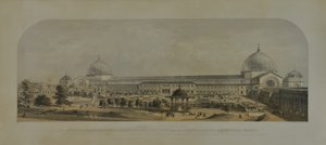 Internationale Ausstellung von 1862, Nordfront aus den Gärten der Royal Horticultural Society, 1862