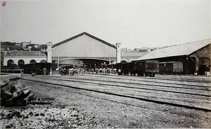Gare de Perrache in Lyon von Edouard Denis Baldus