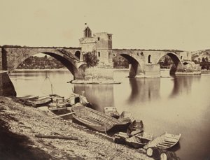 Avignon. Pont St Benezet von Édouard Baldus