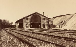 Bahnhof von Longueau, 1855 von Édouard Baldus