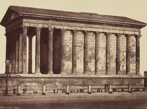 Nîmes. Maison Carrée von Édouard Baldus