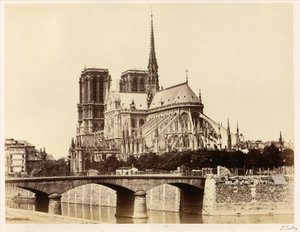 Notre-Dame (Apsis) von Édouard Baldus