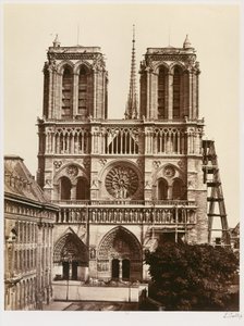 Notre-Dame (Fassade) von Édouard Baldus