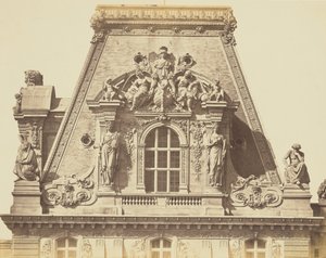 Das Dach des Pavillon Turgot, Louvre, Paris von Édouard Baldus