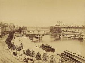 [Die Seine und die Île de la Cité] von Édouard Baldus