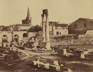 Römisches Theater in Arles von Édouard Baldus