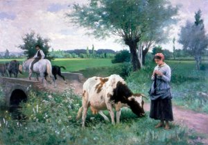 Die gut bewachte Kuh, 1890