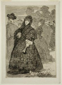 Im Prado von Edouard and Bracquemond Felix Joseph Auguste Manet