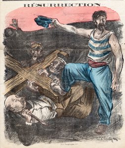 Titelblatt von "Der Sozialistische Chambard", Nummer 71, Satirisch in Farben