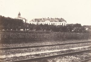 Abtei du Gard bei Abbeville von Edouard Denis Baldus