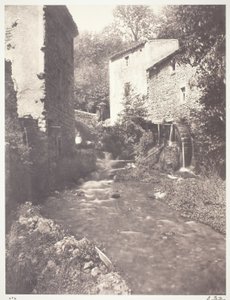 Wassermühlen in der Auvergne von Edouard Denis Baldus