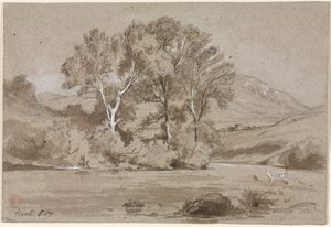 Ansicht in der Nähe von Tivoli (Vue prise à Tivoli) von Edouard Detaille