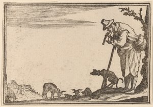 Hirte spielt Flöte