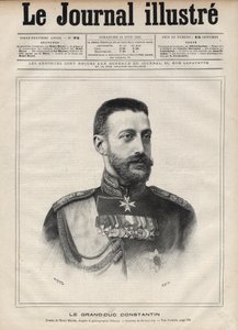 Porträt des Großherzogs Konstantin Nikolajewitsch von Russland (Konstantin Nikolajewitsch Romanow) von Edouard Felicien Eugene Navellier