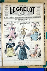 Titelblatt von „Le Grelot“, Nummer 1342, Satirisch in Farben von Edouard Guillaumin Pepin