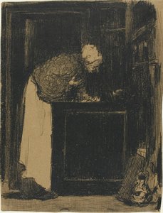 Alte Frau am Herd von Édouard Jean Vuillard