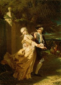 Lovelace entführt Clarissa Harlowe