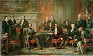 Der Kongress von Paris, der den Krimkrieg beendet von Edouard Louis Dubufe