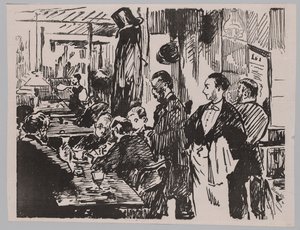 Im Café von Édouard Manet