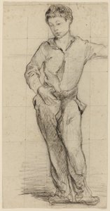 Junger Mann stehend (Léon Leenhoff) von Édouard Manet