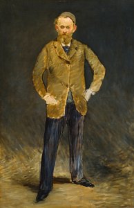 Selbstporträt - Gemälde von Edouard Manet (1832-1883), Öl auf Leinwand (95,4x63,4 cm) von Édouard Manet