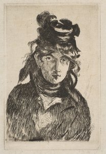 Berthe Morisot, 1872 von Édouard Manet