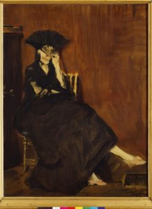 Berthe Morisot mit Fächer