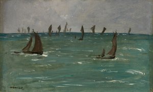 Boote in Berck-sur-Mer, 1873