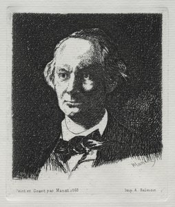 Charles Baudelaire, 1869 von Édouard Manet