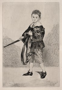 Kind mit Schwert, nach links gewandt von Édouard Manet