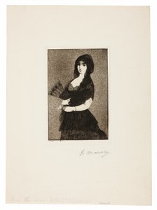 Exotische Blume (Frau in einer Mantilla)