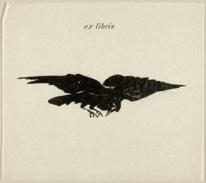Fliegender Rabe: Ex Libris, aus Der Rabe (Le Corbeau)