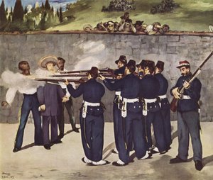 Die Hinrichtung von Kaiser Maximilian von Mexiko, 19. Juni 1867 von Édouard Manet
