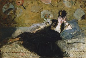 Die Dame mit den Fächern von Édouard Manet