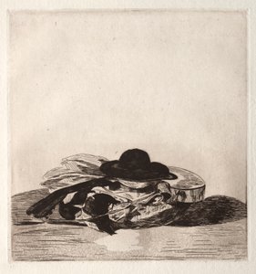 Frontispiz für eine Radierungsausgabe: Hut und Gitarre von Édouard Manet
