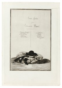 Hut und Gitarre, Frontispiz für die Ausgabe von vierzehn Radierungen von Édouard Manet