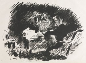 Illustration zu Der Rabe von Edgar Allan Poe