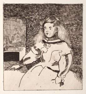 Infanta Margarita, nach Velázquez von Édouard Manet