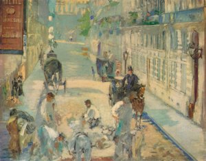 Die Pflasterer der Rue de Berne, 1878 von Édouard Manet