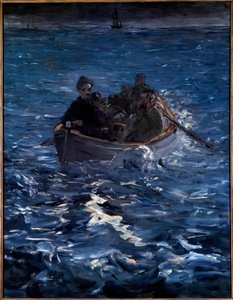 Rocheforts Flucht. Henri de Rochefort, französischer Schriftsteller (1831-1913), verlässt die Ducos-Halbinsel in Neukaledonien, entfloh im März 1874 mit Grousset und Pain