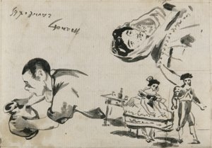 Skizzen aus „Die Zigeuner“, „Das spanische Ballett“ und „Lola de Valence“ für „L’Autographe au Salon de 1865“