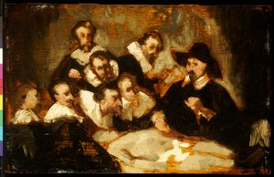 Die Anatomie-Lektion, nach Rembrandt, ca. 1856