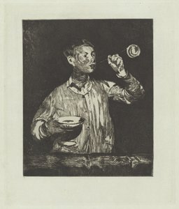 Der Junge mit Seifenblasen von Édouard Manet