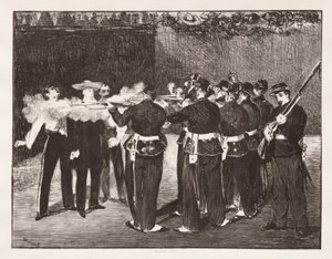 Die Erschießung Kaiser Maximilians von Édouard Manet