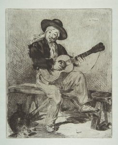 Der spanische Sänger Le Guitarrero, 1861-62 von Édouard Manet