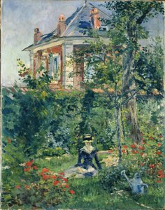 Eine Ecke des Gartens von Bellevue, 1880