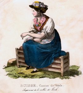 Schweizer Frau, um 1825