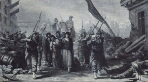 Brand des Hôtel de Ville im Jahr 1871, 1871