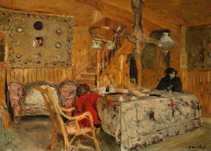 Denise Natanson und Marcelle Aron im Sommerhaus, Villerville, Normandie, um 1910